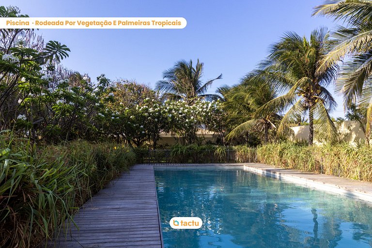 Casa Gracinda, com enorme piscina e jardim em Fortim