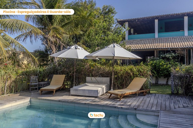 Casa Gracinda, com enorme piscina e jardim em Fortim