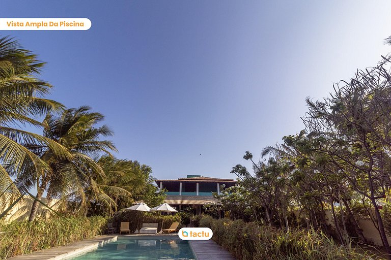 Casa Gracinda, com enorme piscina e jardim em Fortim