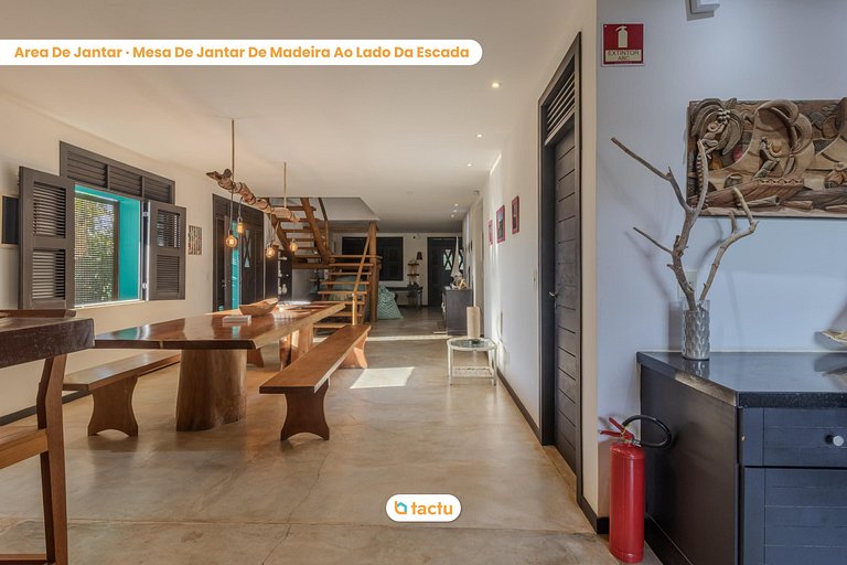 Casa Gracinda, com enorme piscina e jardim em Fortim