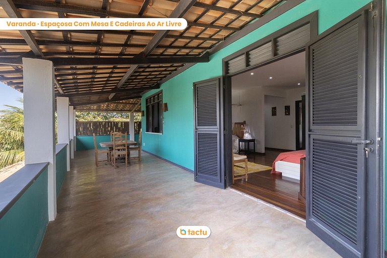 Casa Gracinda, com enorme piscina e jardim em Fortim