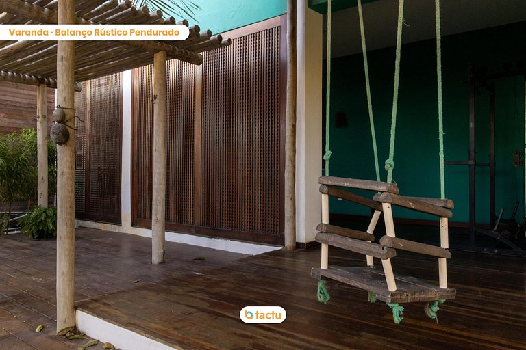 Casa Gracinda, com enorme piscina e jardim em Fortim