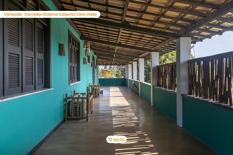 Casa Gracinda, com enorme piscina e jardim em Fortim