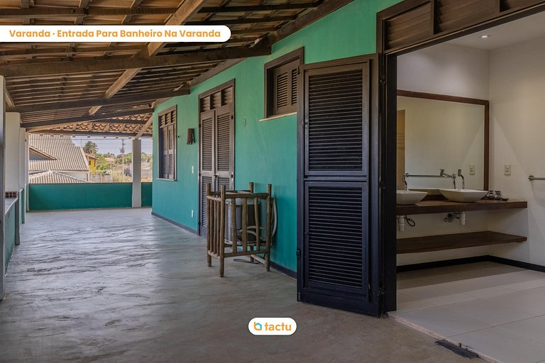 Casa Gracinda, com enorme piscina e jardim em Fortim
