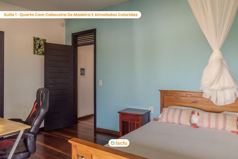 Casa Gracinda, com enorme piscina e jardim em Fortim