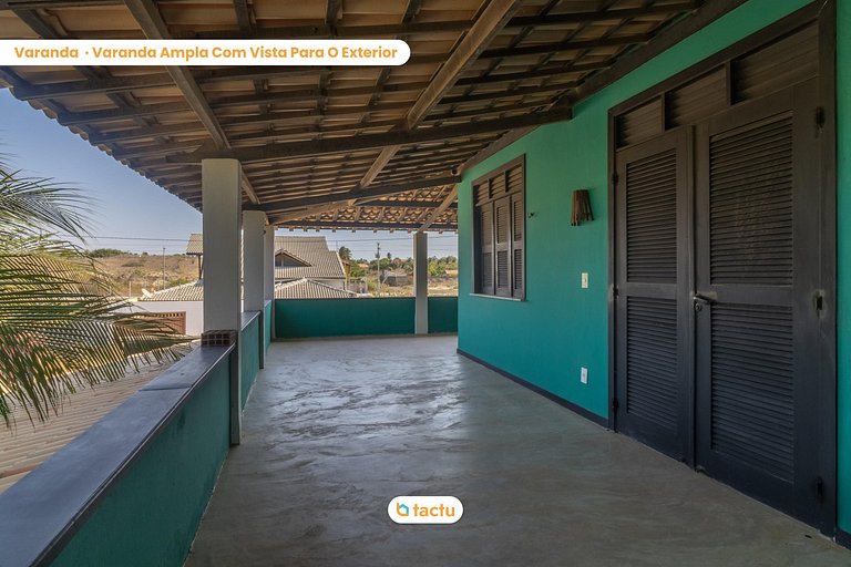 Casa Gracinda, com enorme piscina e jardim em Fortim