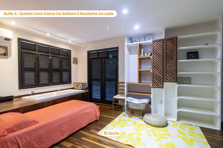 Casa Gracinda, com enorme piscina e jardim em Fortim