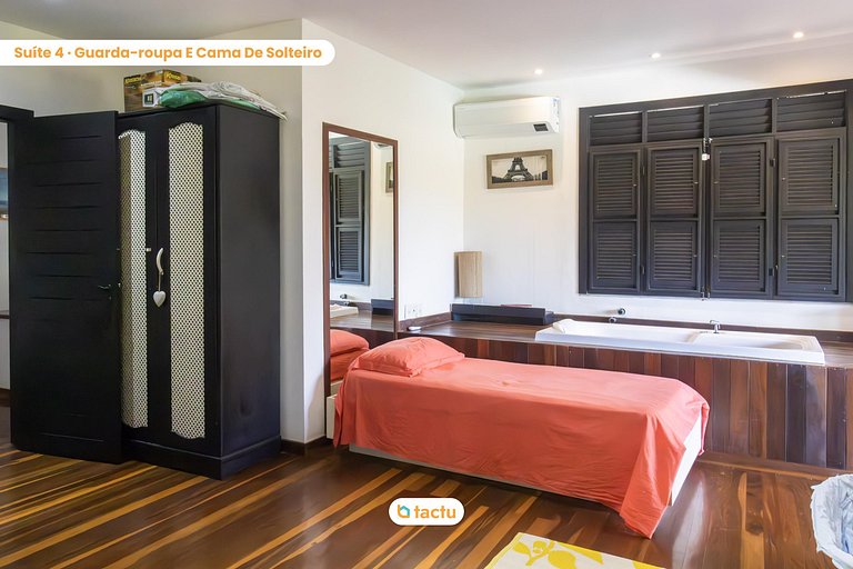 Casa Gracinda, com enorme piscina e jardim em Fortim