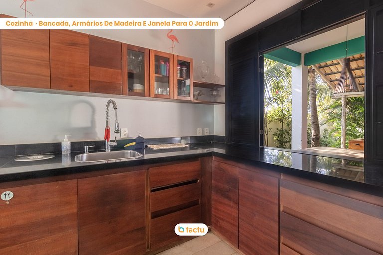 Casa Gracinda, com enorme piscina e jardim em Fortim