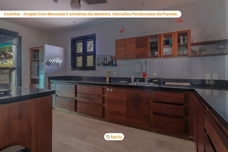 Casa Gracinda, com enorme piscina e jardim em Fortim