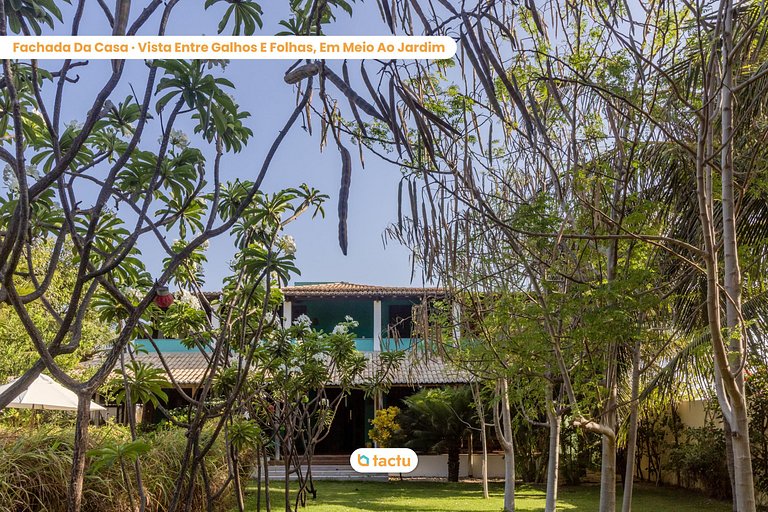 Casa Gracinda, com enorme piscina e jardim em Fortim