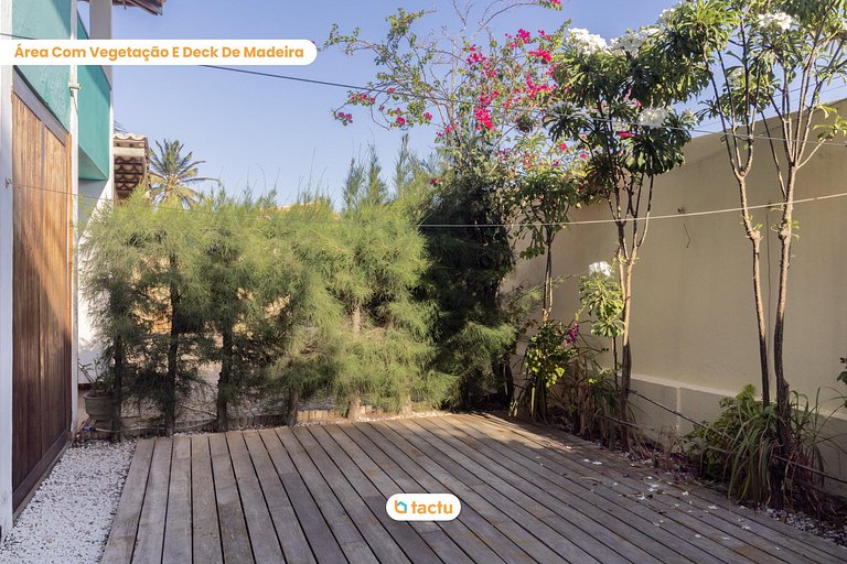 Casa Gracinda, com enorme piscina e jardim em Fortim