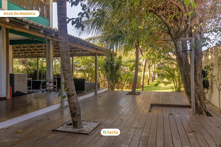 Casa Gracinda, com enorme piscina e jardim em Fortim