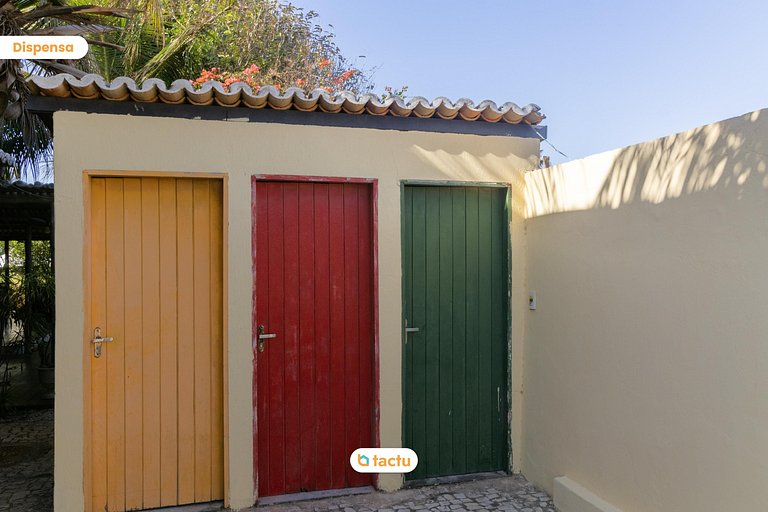 Casa Gracinda, com enorme piscina e jardim em Fortim