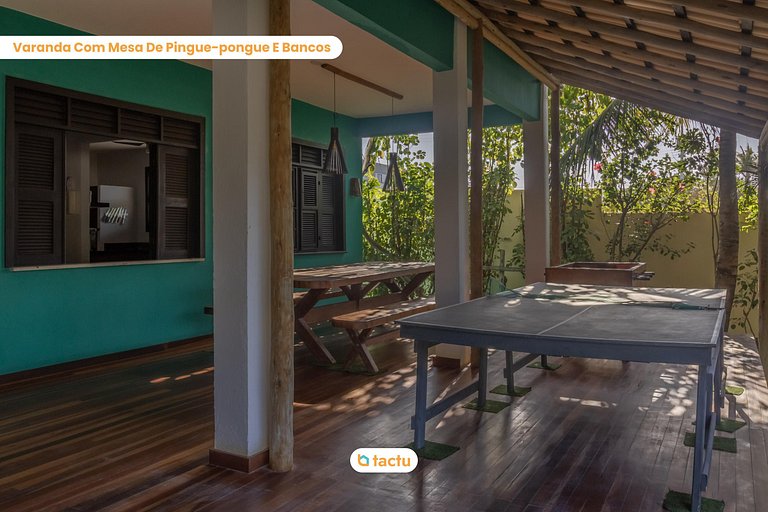 Casa Gracinda, com enorme piscina e jardim em Fortim