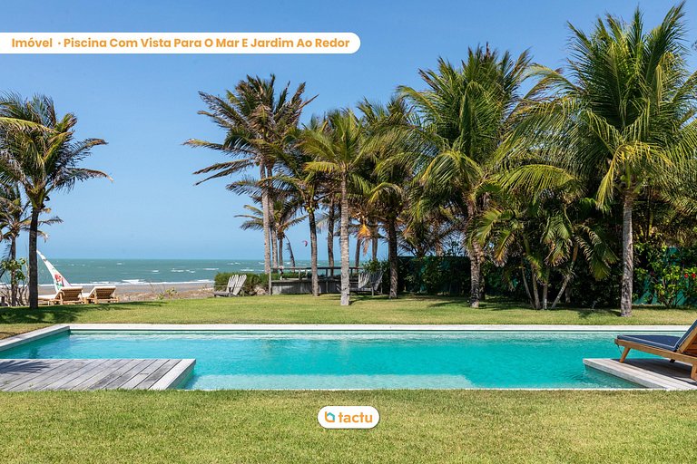 Villa Boungavilea Fortim Casa Frente Mar de Luxo