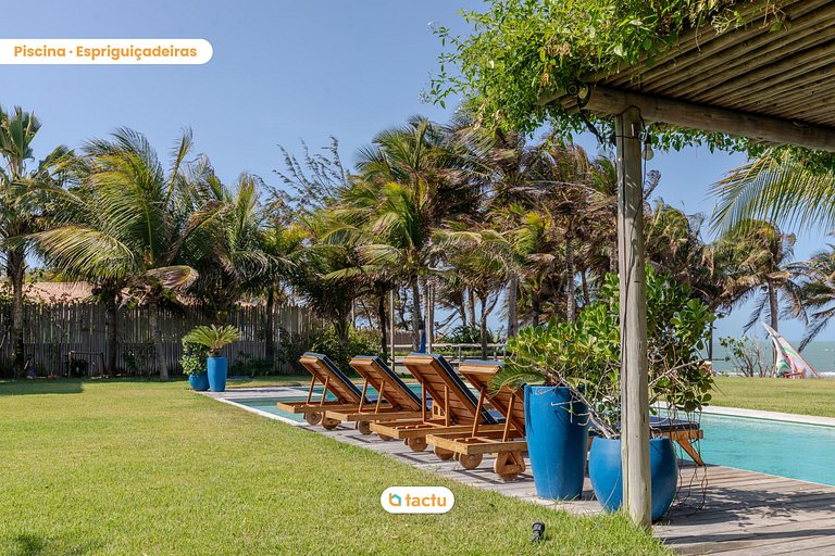 Villa Boungavilea Fortim Casa Frente Mar de Luxo