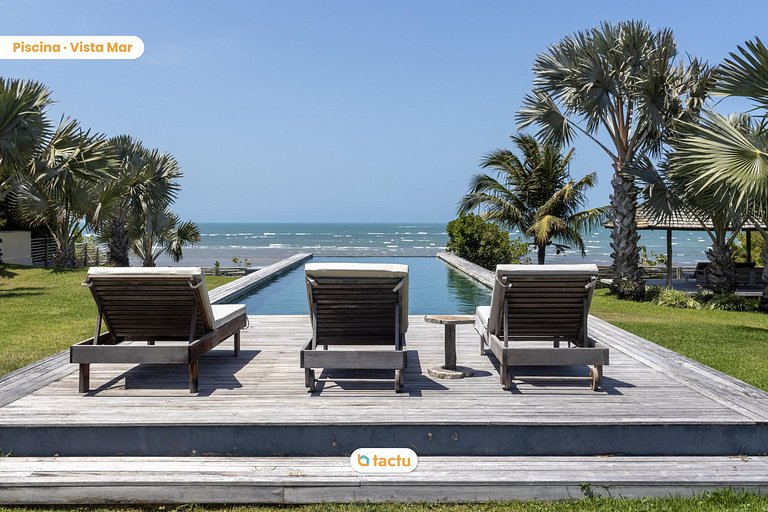 Casa Jaguaribe: Piscina Infinita com Vista Mar