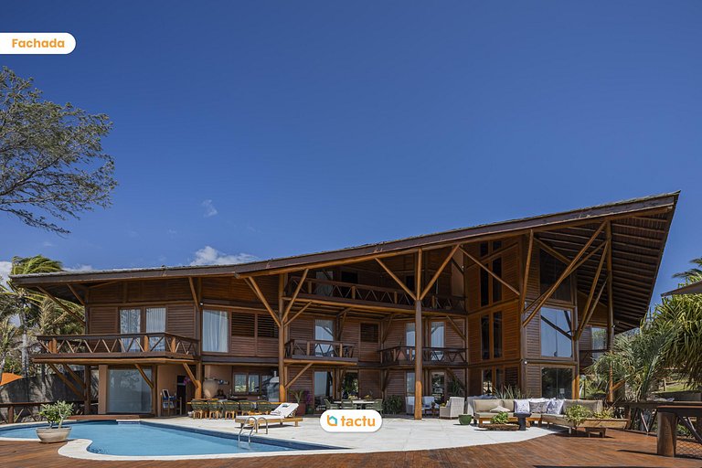 Casa de Madeira à Beira do Rio Fortim c/ Serviço