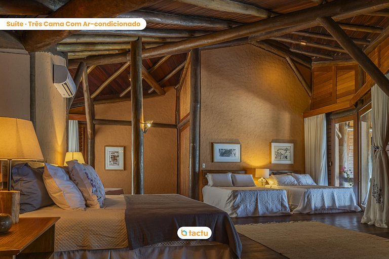 Villa au Bord de la Rivière à Fortim avec Service