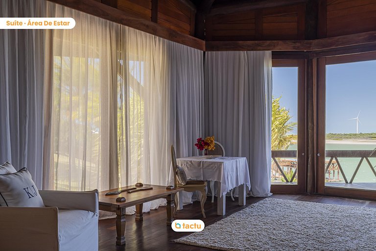 Casa de Madeira à Beira do Rio Fortim c/ Serviço