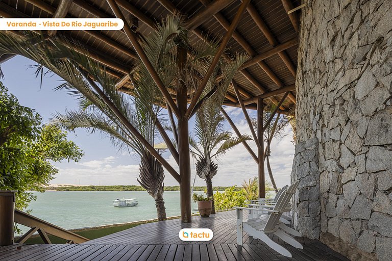 Casa de Madeira à Beira do Rio Fortim c/ Serviço