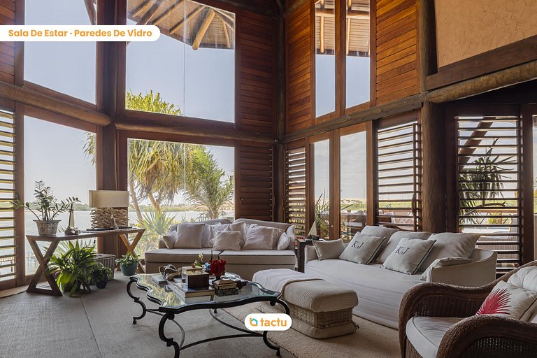 Casa de Madeira à Beira do Rio Fortim c/ Serviço
