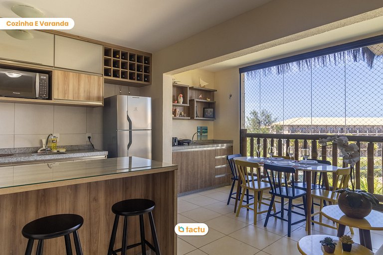 Apartment in condo with exclusive beach access