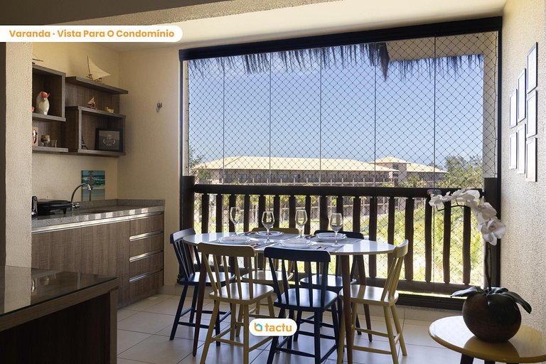 Apartment in condo with exclusive beach access