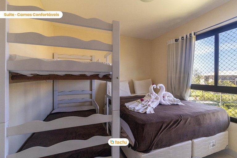 Apartment in condo with exclusive beach access
