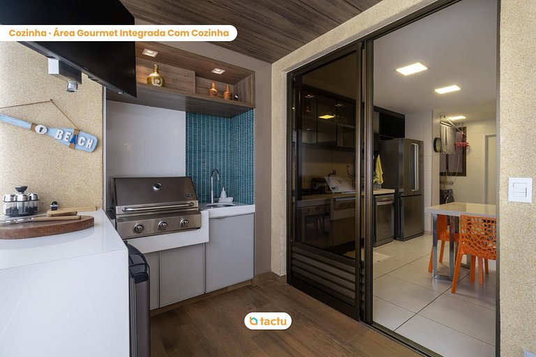 Apartamento enorme frente mar no Mandara