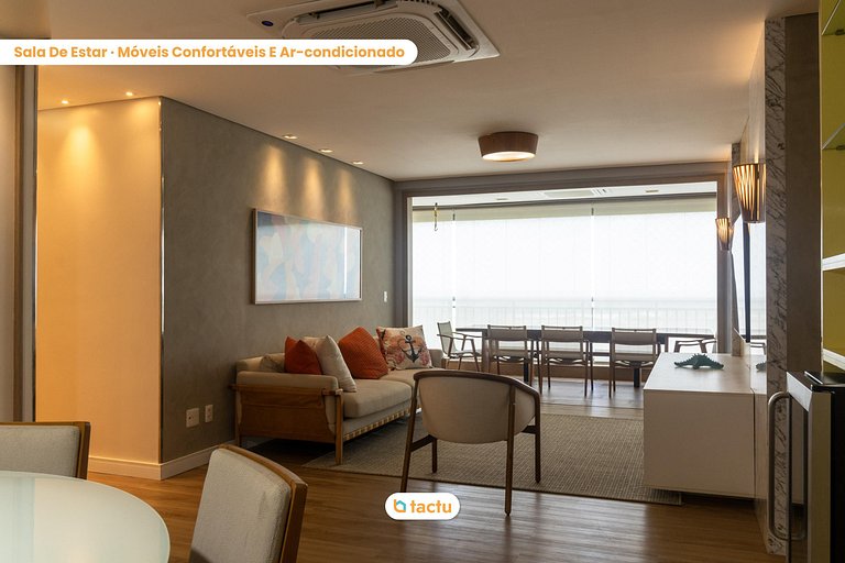 Apartamento enorme frente mar no Mandara