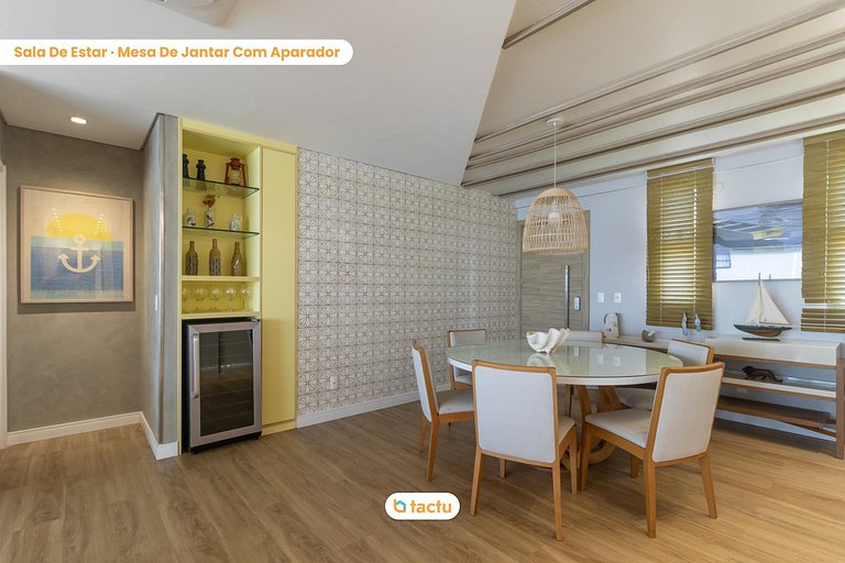 Apartamento enorme frente mar no Mandara