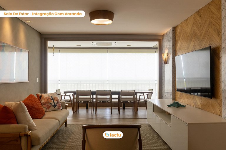 Apartamento enorme frente mar no Mandara