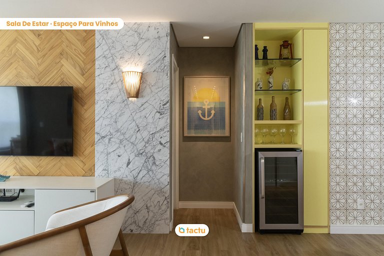 Apartamento enorme frente mar no Mandara