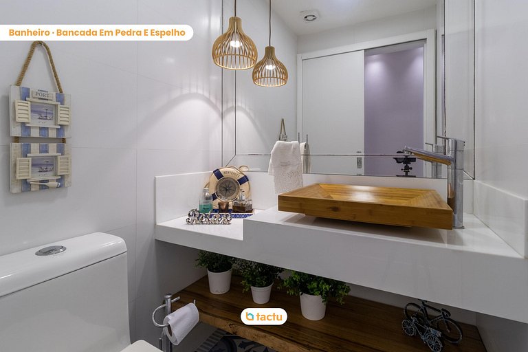 Apartamento enorme frente mar no Mandara
