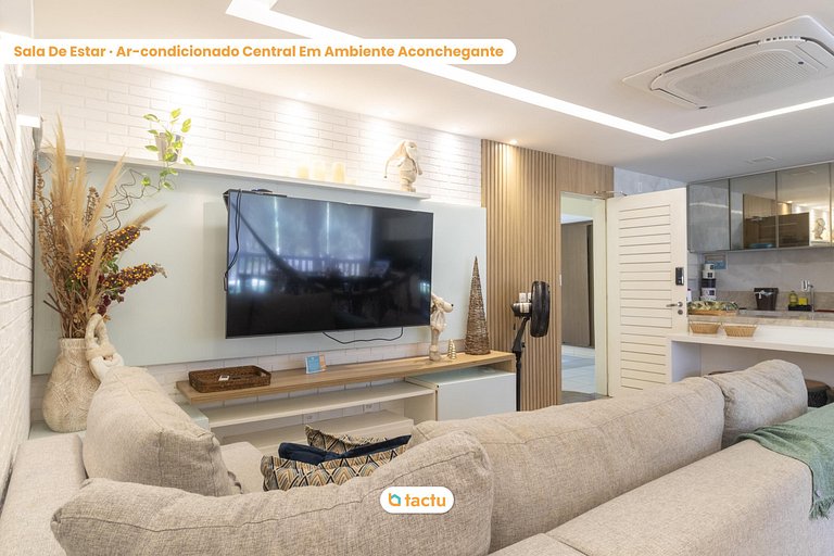 Apartamento térreo luxuoso no VG Sun Cumbuco