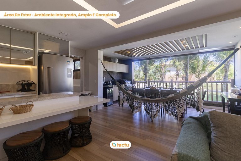 Apartamento térreo luxuoso no VG Sun Cumbuco