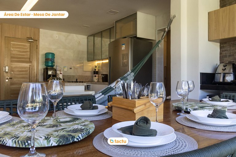 Apartamento térreo luxuoso no VG Sun Cumbuco