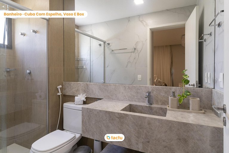 Apartamento térreo luxuoso no VG Sun Cumbuco