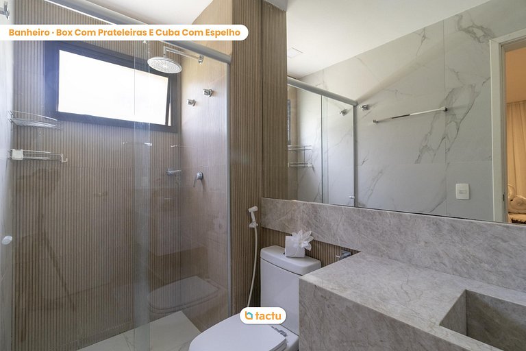 Apartamento térreo luxuoso no VG Sun Cumbuco