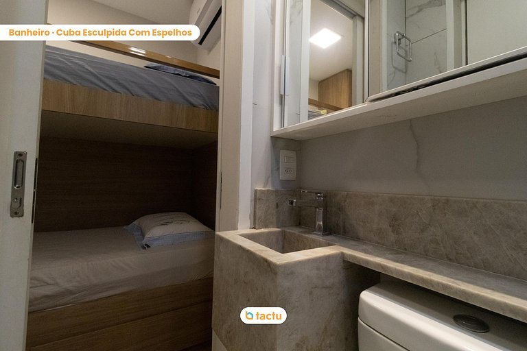 Apartamento térreo luxuoso no VG Sun Cumbuco
