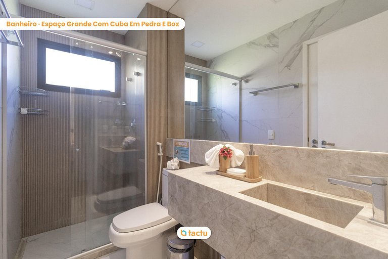 Apartamento térreo luxuoso no VG Sun Cumbuco