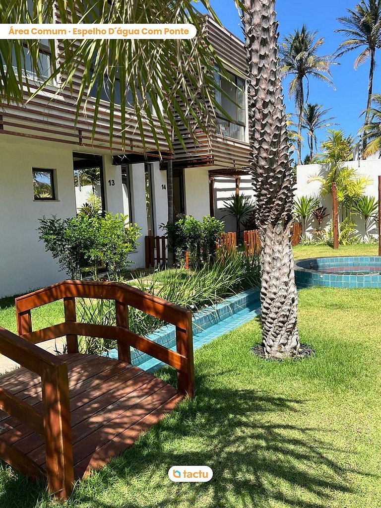Duplex luxo em condomínio ao lado da praia