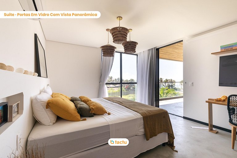 Villa Luzes Rooftop, Service et Vue Mer à Fortim