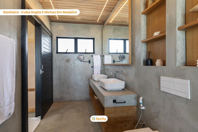 Villa Luzes Rooftop, Service et Vue Mer à Fortim