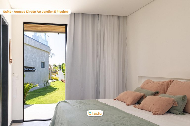 Villa Luzes Rooftop, Service and Sea View Fortim
