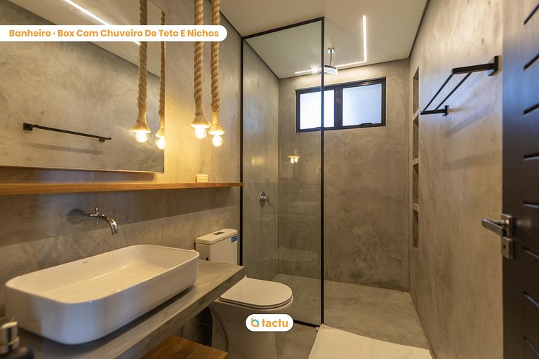 Villa Luzes Rooftop, Service et Vue Mer à Fortim
