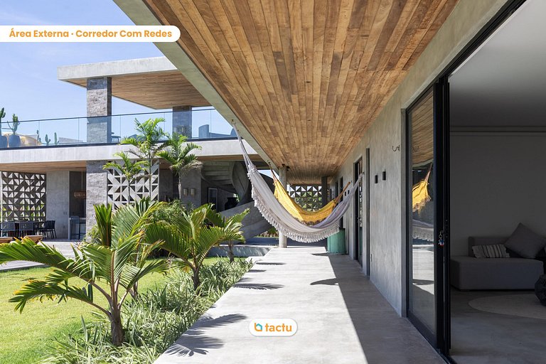 Villa Luzes Rooftop, Service et Vue Mer à Fortim
