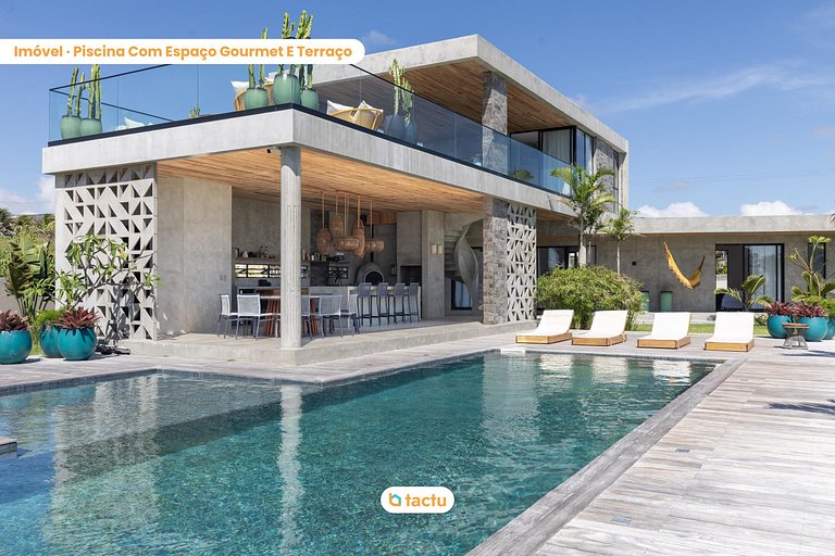 Villa Luzes Rooftop, Service et Vue Mer à Fortim